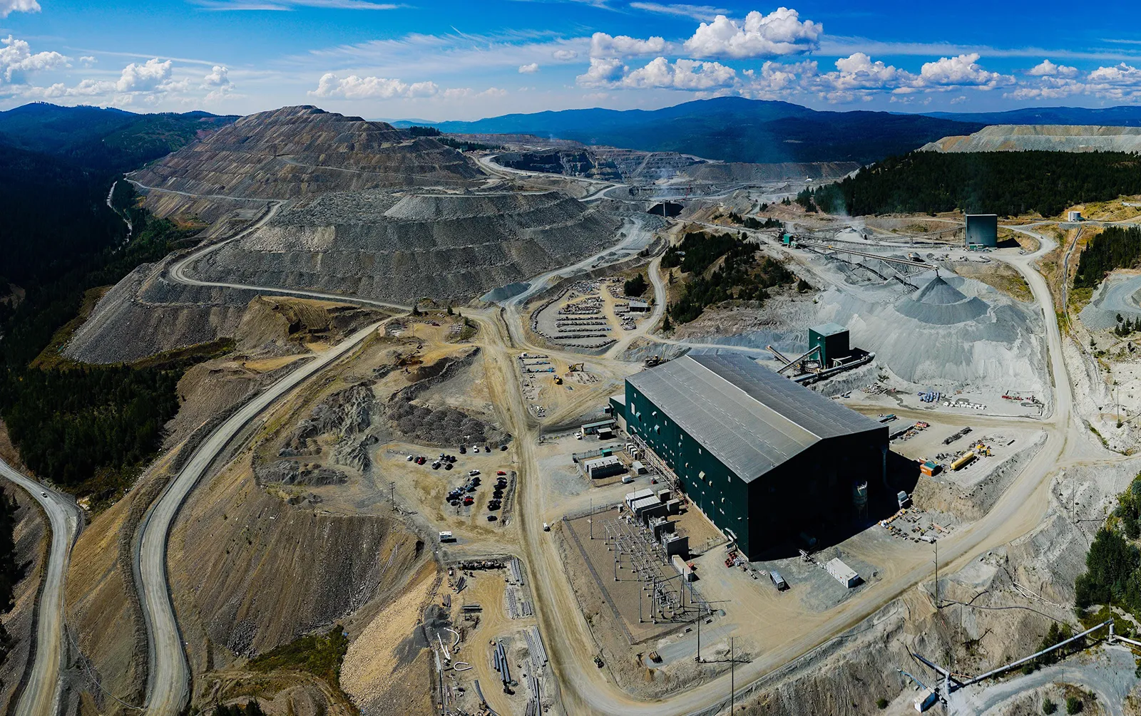 aerial view of Copper Mountain Mine