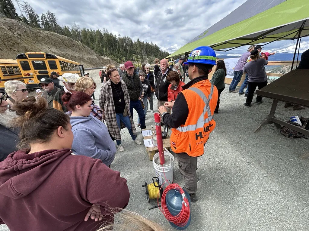hudbay worker doing a presentation